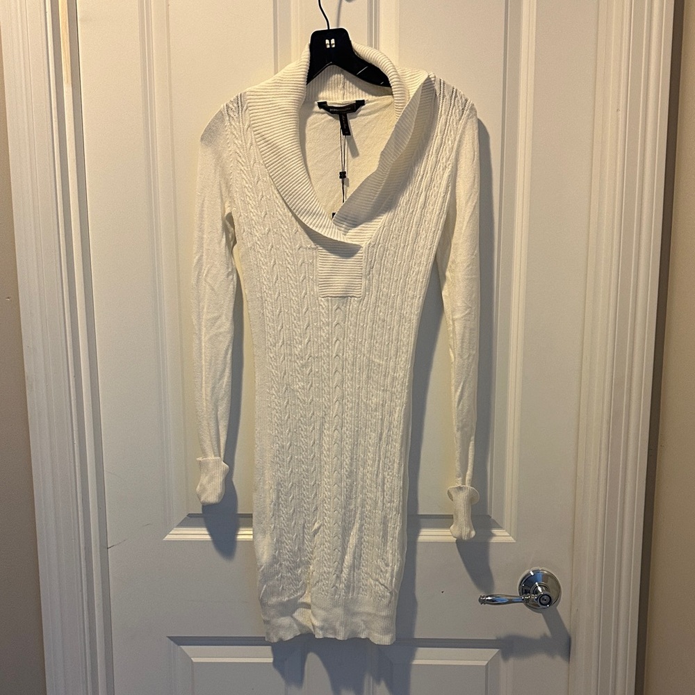 BCBGMAXAZARIA Persa Sweater Dress in Gardenia
